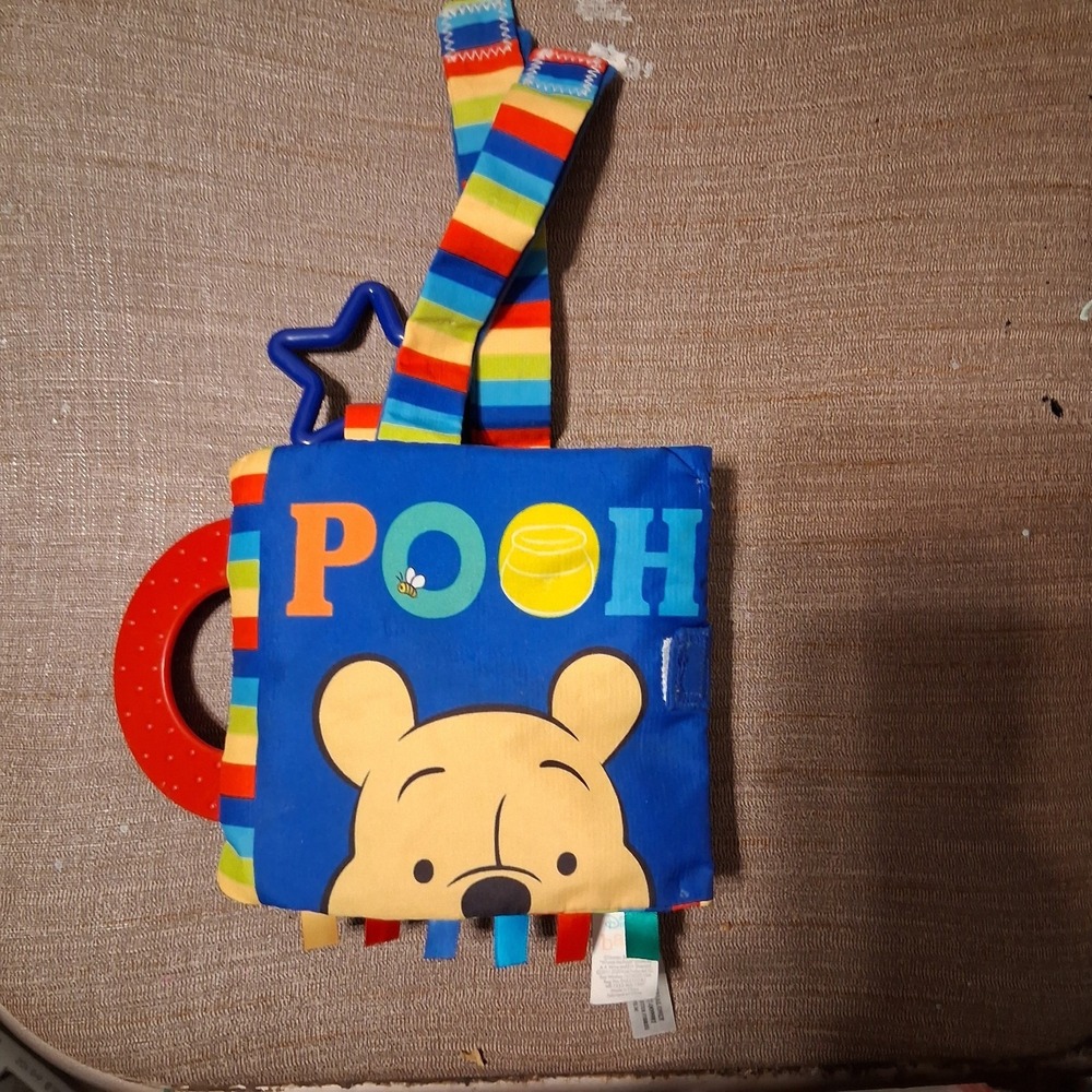Disney Baby Winnie The Pooh Accordion Crinkle Soft Book EUC - Picture 2 of 7